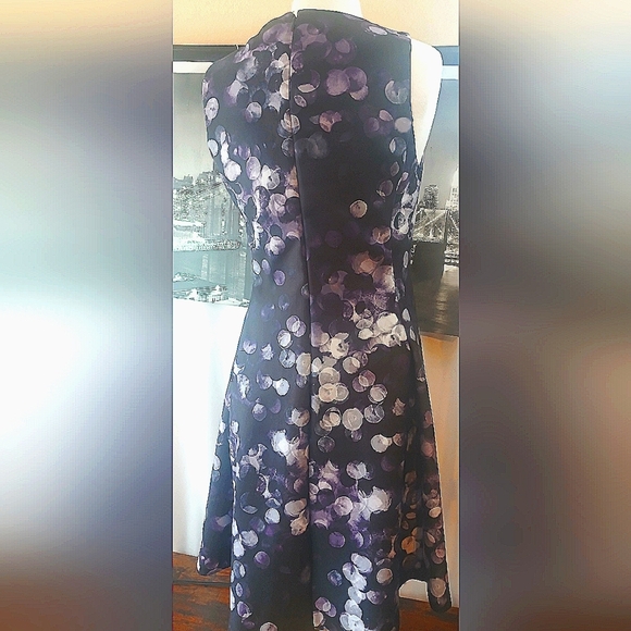 DKNY Women's Dress with Purple and Black Design - Picture 3 of 12